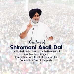 Shiromani Akali Dal Foundation Day image