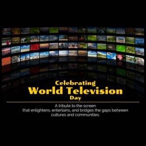 World Television Day event poster