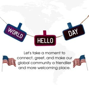 World Hello Day flyer