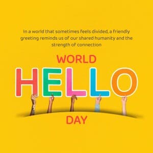 World Hello Day banner