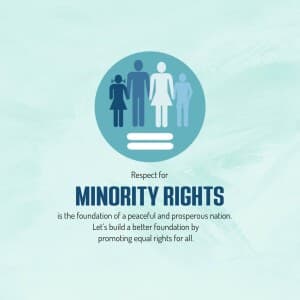 National Minorities Rights Day poster