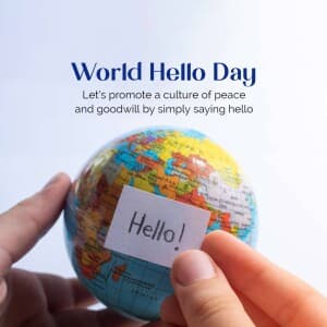 World Hello Day post