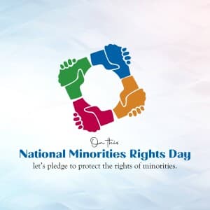 National Minorities Rights Day flyer