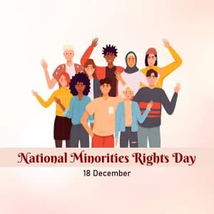 National Minorities Rights Day illustration