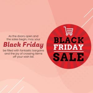 Black Friday whatsapp status poster