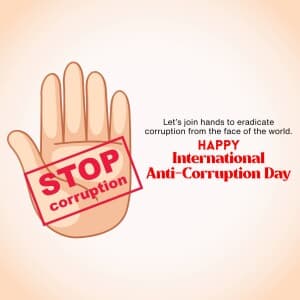 International Anti-Corruption Day poster