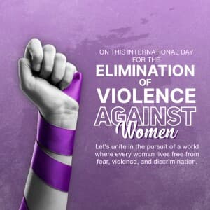 International Day for the Elimination of Violence against Women illustration