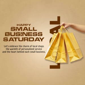 Small Business Saturday event poster
