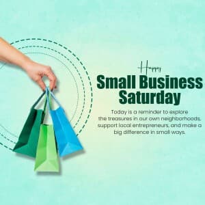 Small Business Saturday poster