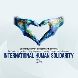 International Human Solidarity Day event poster