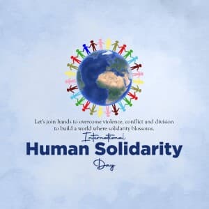 International Human Solidarity Day post