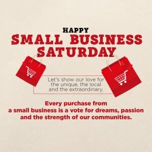 Small Business Saturday flyer