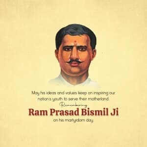 Ram Prasad Bismil Punyatithi image