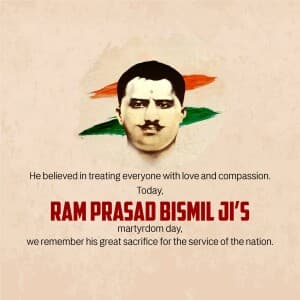 Ram Prasad Bismil Punyatithi graphic