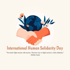 International Human Solidarity Day graphic