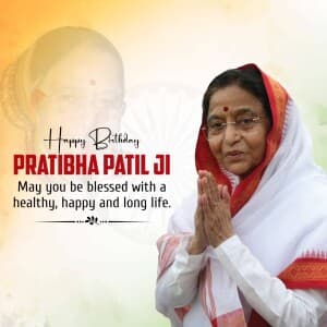 Pratibha Patil Birthday image