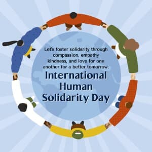 International Human Solidarity Day banner