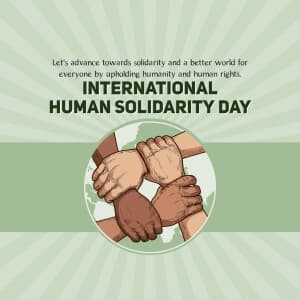 International Human Solidarity Day poster