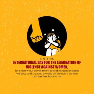 International Day for the Elimination of Violence against Women poster