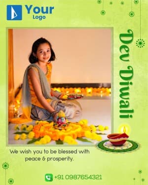 Dev Diwali Wishes Template custom template