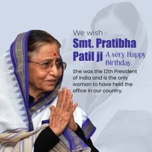 Pratibha Patil Birthday graphic