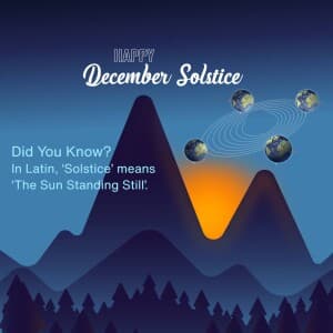 December Solstice illustration