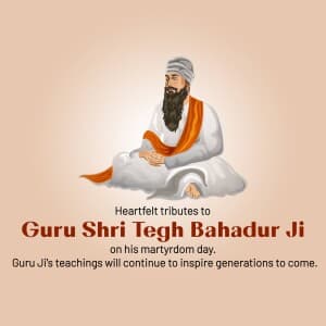 Guru Tegh Bahadur's Martyrdom Day post