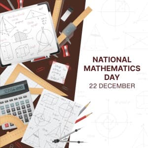 National Mathematics Day creative image