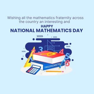 National Mathematics Day Facebook Poster
