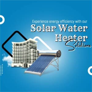 Solar Water Heater business template