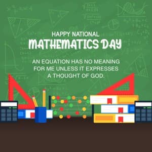 National Mathematics Day illustration