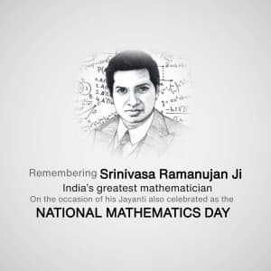 National Mathematics Day event advertisement