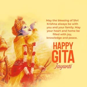 Gita Jayanti Facebook Poster