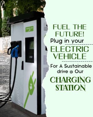 Electric Vehicle marketing poster