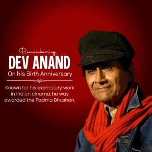 Dev Anand Birth Annivarsary image