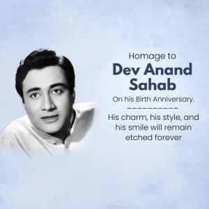 Dev Anand Birth Annivarsary post