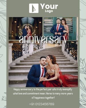 Anniversary whatsapp status template