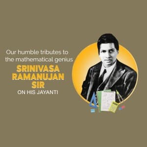 Srinivasa Ramanujan Jayanti banner