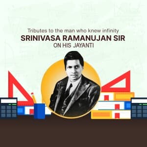 Srinivasa Ramanujan Jayanti flyer