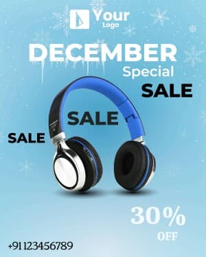 December Sale Social Media poster