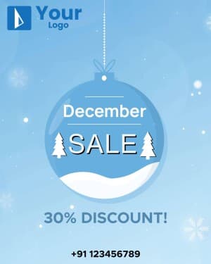 December Sale creative template