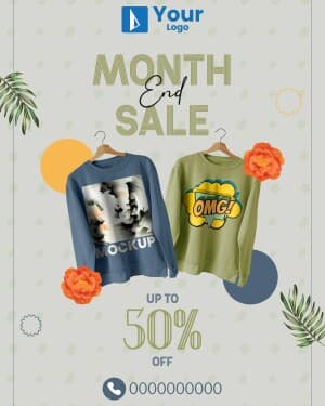 Month End Sale flyer