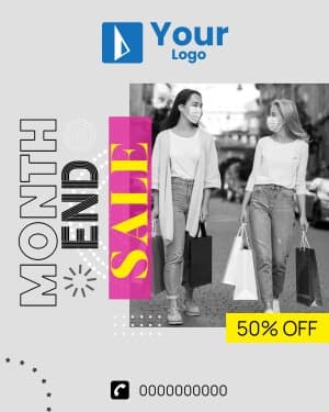 Month End Sale Social Media template