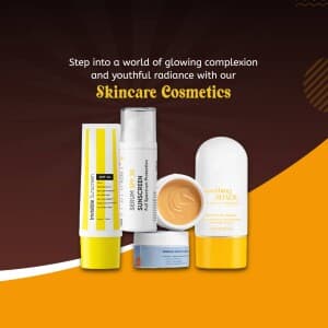 Skin Care Cosmetics promotional template