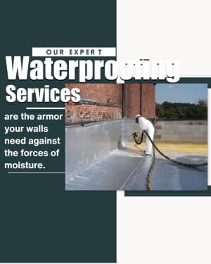 Waterproofing promotional post