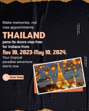 Thailand promotional post