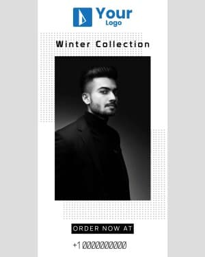 Winter Collection marketing flyer