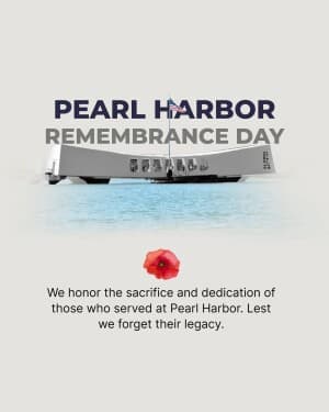 Pearl Harbor Remembrance Day flyer