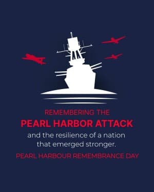 Pearl Harbor Remembrance Day banner