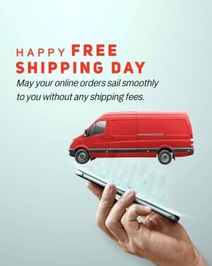 Free Shipping Day event poster